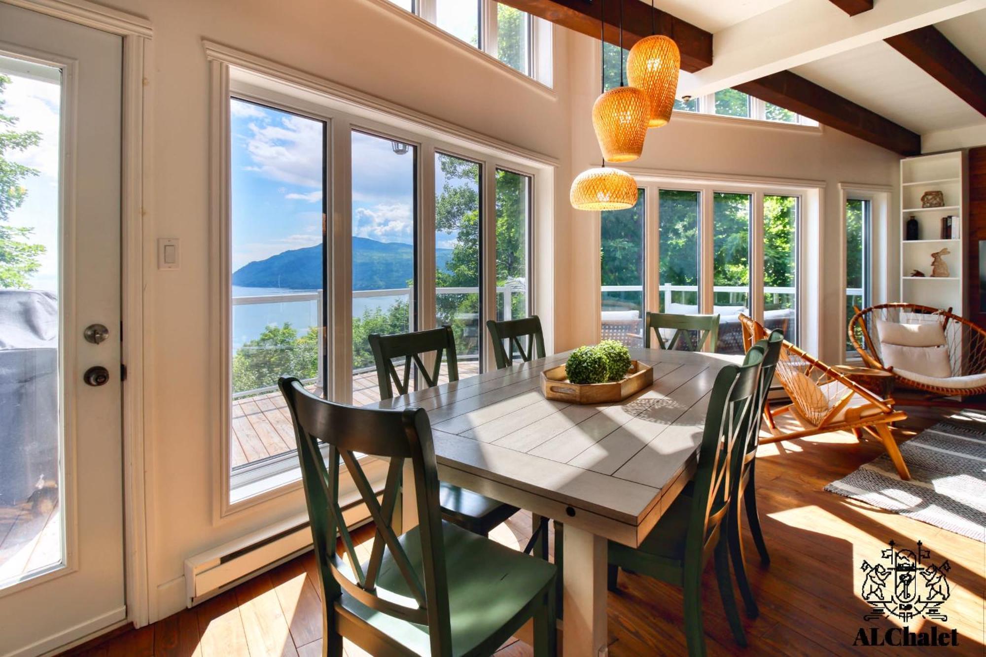 Villa Aelpha-M - Magnifique Vue Sur Le Fleuve Baie-Saint-Paul Exterior foto
