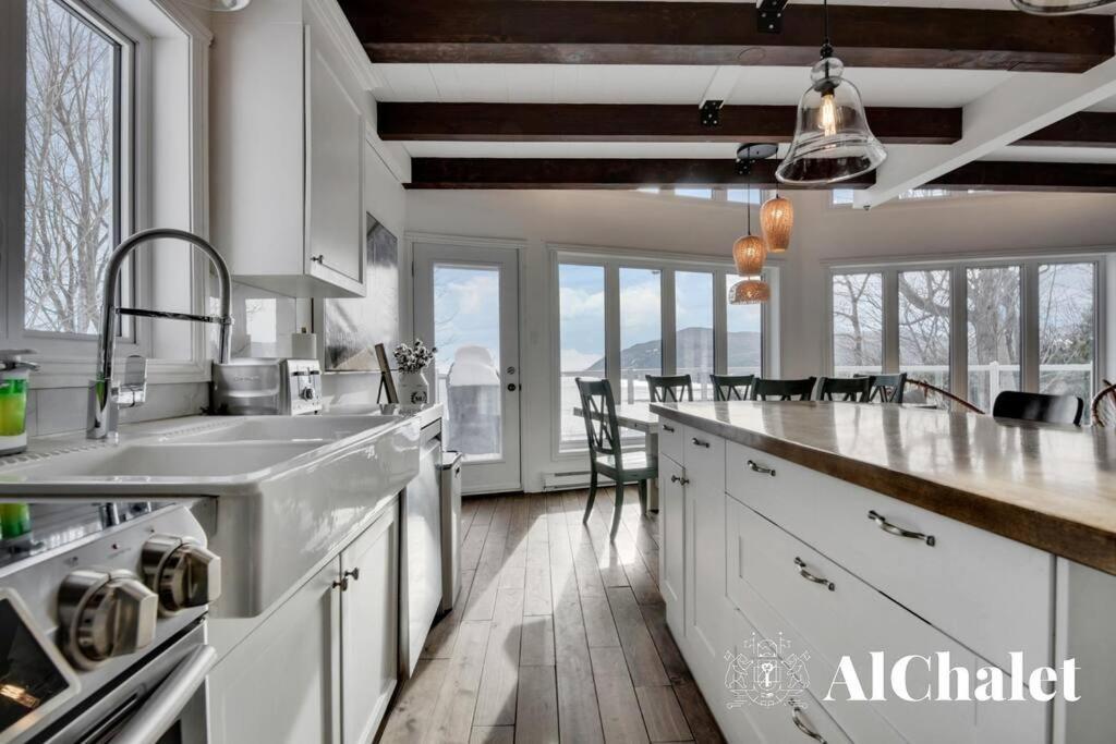 Villa Aelpha-M - Magnifique Vue Sur Le Fleuve Baie-Saint-Paul Exterior foto