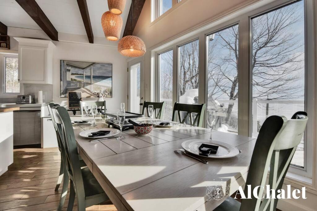 Villa Aelpha-M - Magnifique Vue Sur Le Fleuve Baie-Saint-Paul Exterior foto